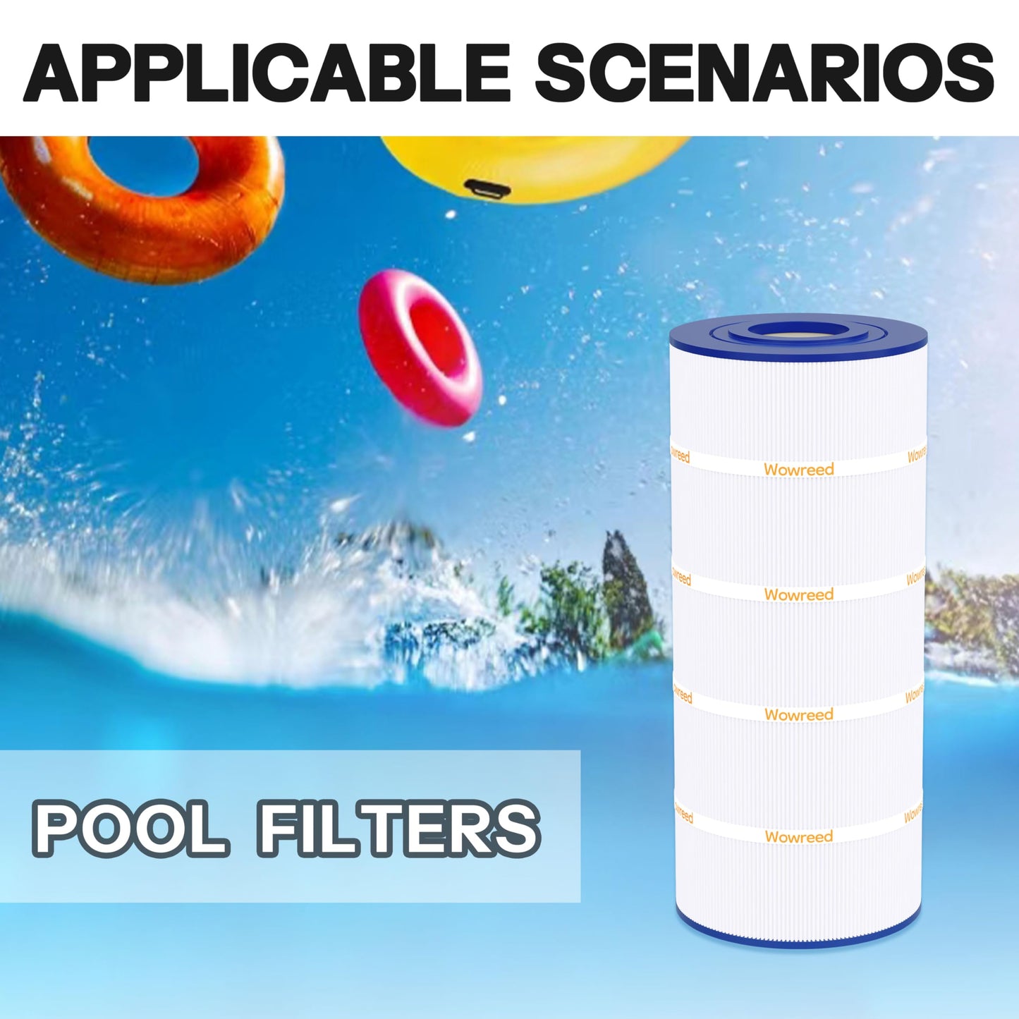 Wowreed Pool Filter Compatible with SwimClear C150S, CX150XRE, C-9441, PA150S, 1 Pack