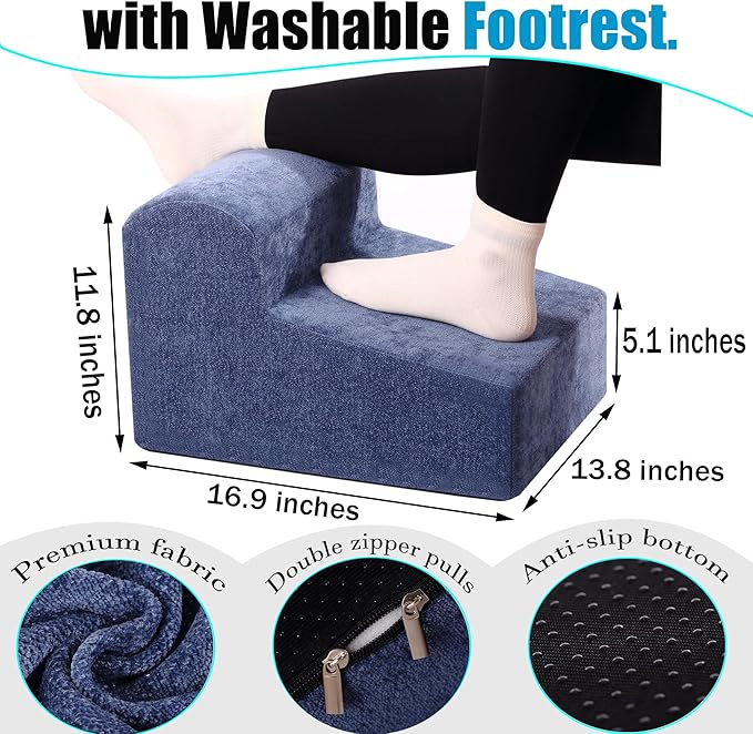 Foot Rest for Under Desk At Work.Ergonomic Foot Rest for Under Desk At Work,Rest for Under Desk Office & Home,Footstool Leg Elevation