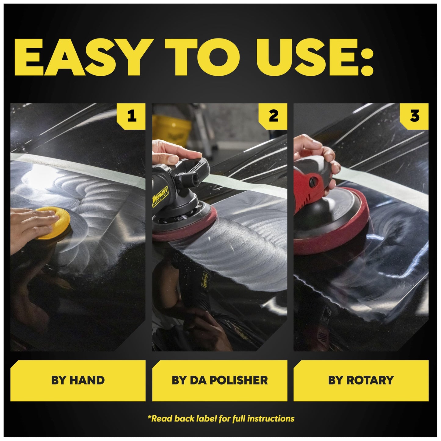 Meguiar’s Mirror Glaze M105 Ultra-Cut Compound, Car Rubbing Compound for Removing Scratches and Heavy Swirls While Adding Shine, Safe and Effective on All Glossy Car Paint and Clear Coats, 8 oz