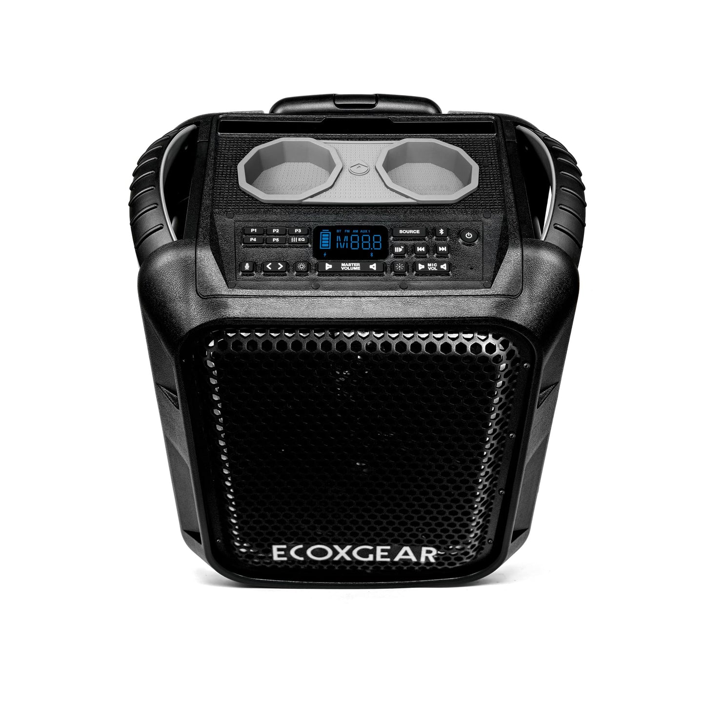 ECOXGEAR: EcoBoulder Ultra – 121dB Loud Rugged Bluetooth 5.1 Speaker, IP67 Waterproof, Drop and dustproof with Party Lights, 50+ Hours runtime, it Even Floats – Black