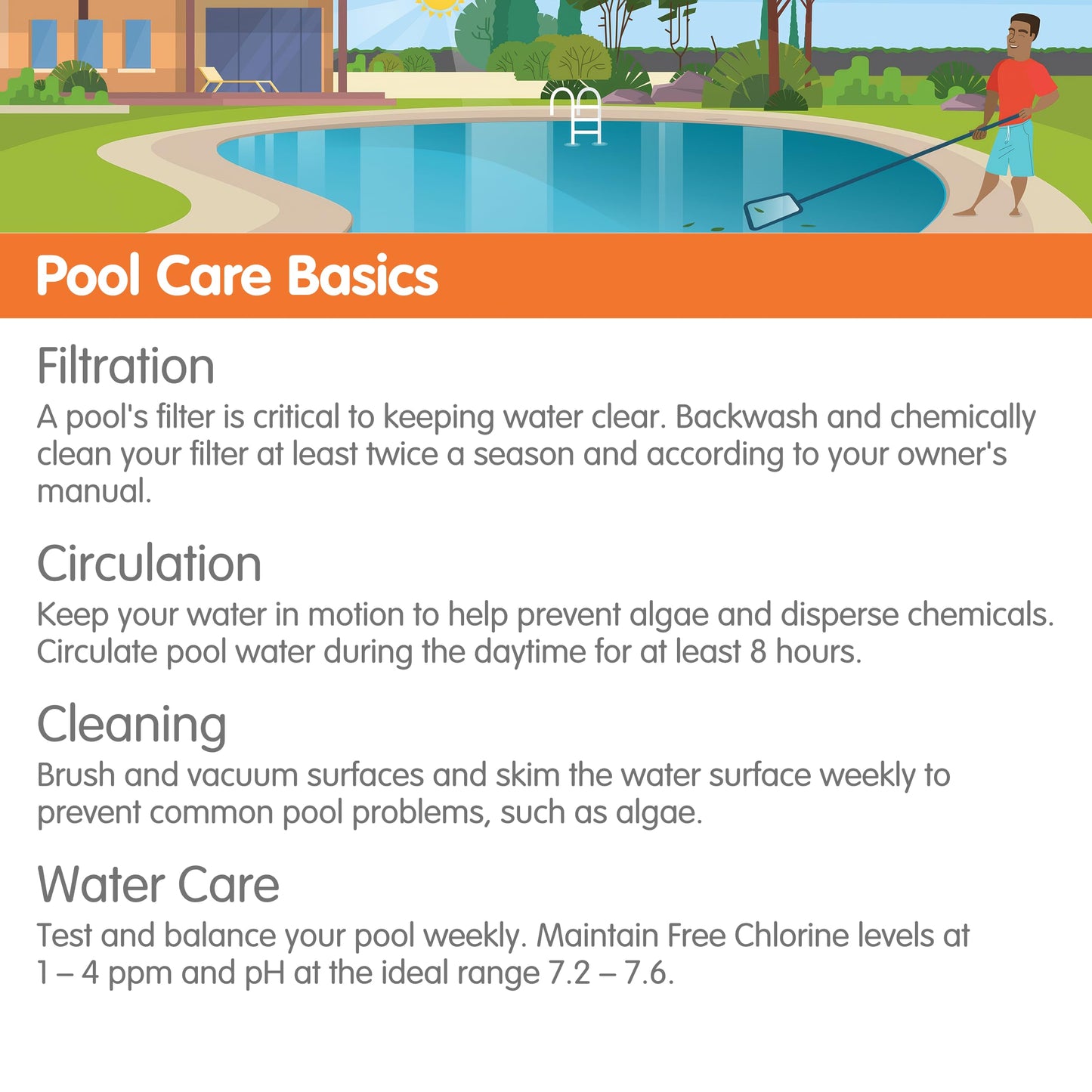 Pool Essentials® 3" Swimming Pool Chlorinating Tablets, Kills Bacteria & Controls Algae, 5LB
