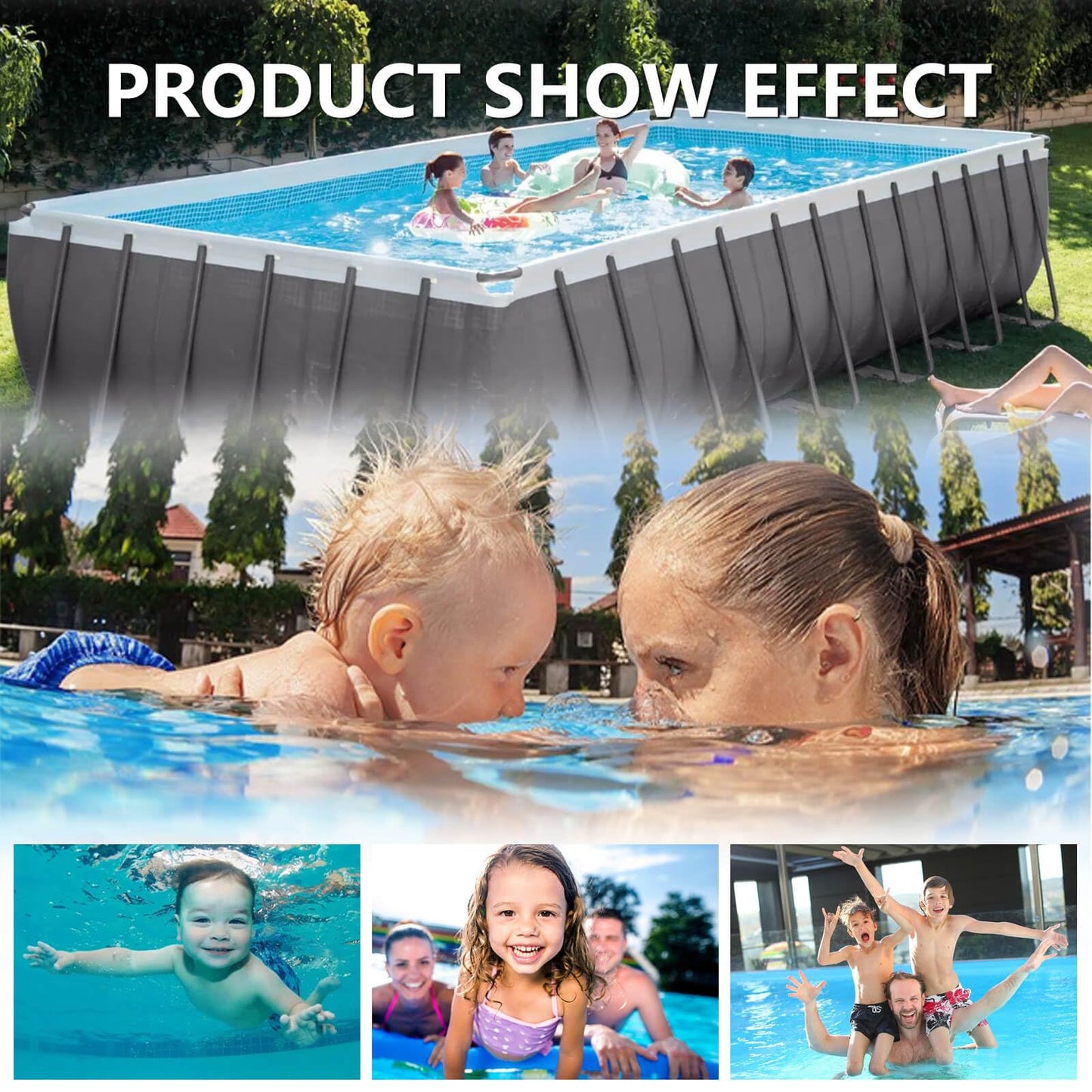 ZAIGANMA Above Ground Pool Skimmer, ABS Standard Thru-Wall Skimmer with Accessory Kit, Swimming Pool Skimmer, Opening Width 6 Inches Fits for All Standard Pool Wall, Replace #SP1091LX, 8940,45-400
