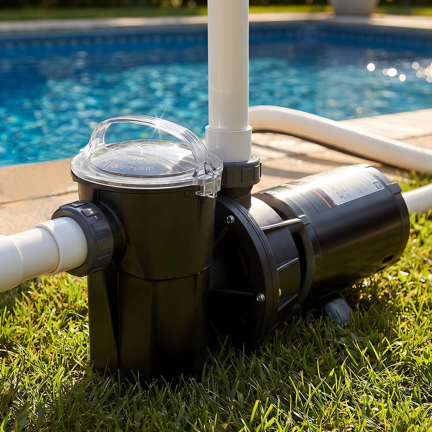 ComfyKit Pool Pump Lid and O-Ring Replacement Compatible with Hayward Power-Flo SPX1500D2A, Clear Pump Strainer Cover for Above Ground Pool Pump