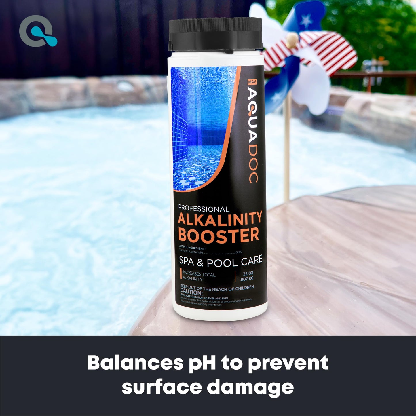 AquaDoc Total Alkalinity Increaser for Hot Tub - Alkalinity Booster for Spas & Fresh Water pH Balance