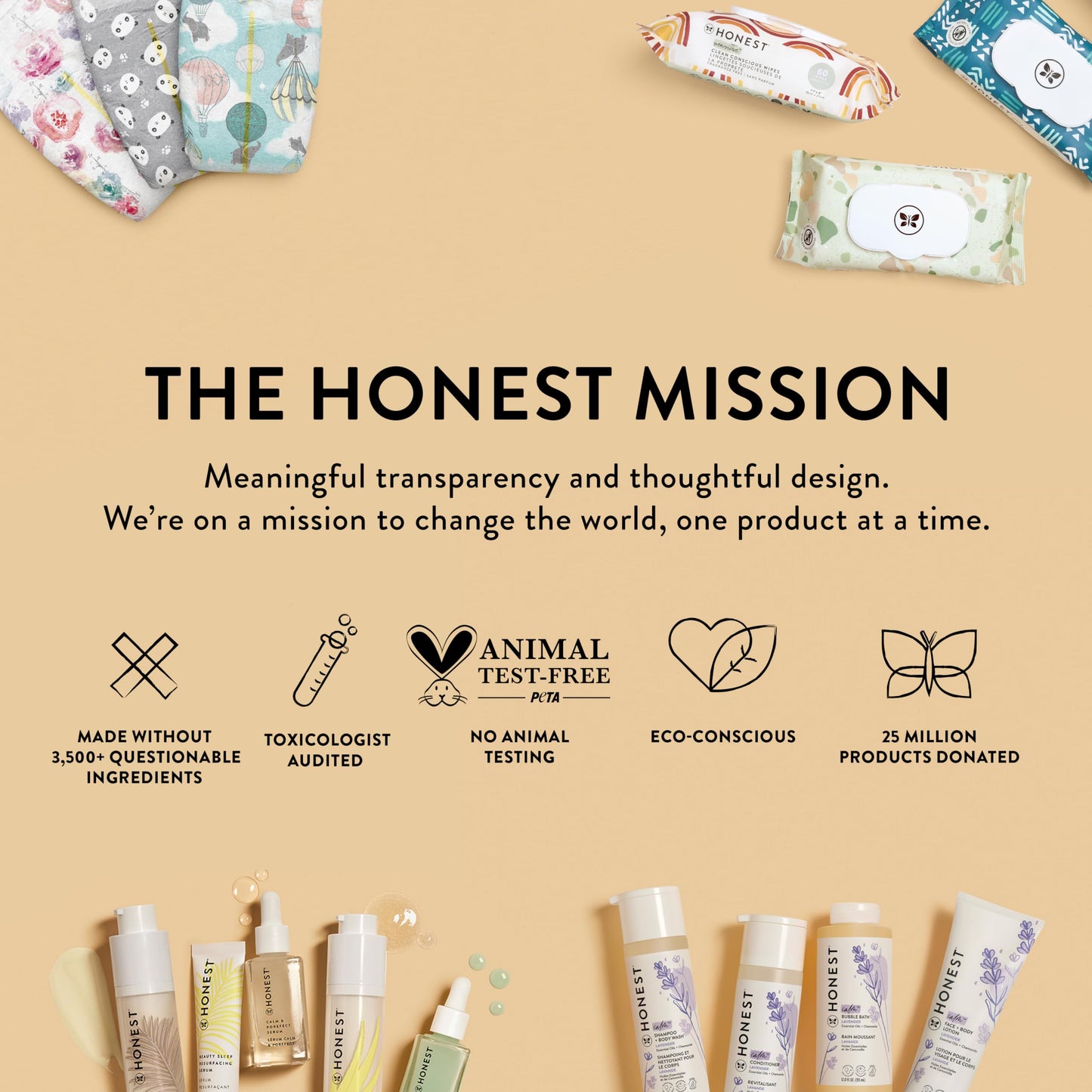 The Honest Company Clean Conscious Training Pants for Sensitive Skin, Hypoallergenic, Fragrance-Free, Let's Color See Me Rollin', Size 2T/3T (up to 34 lbs), 66 Count