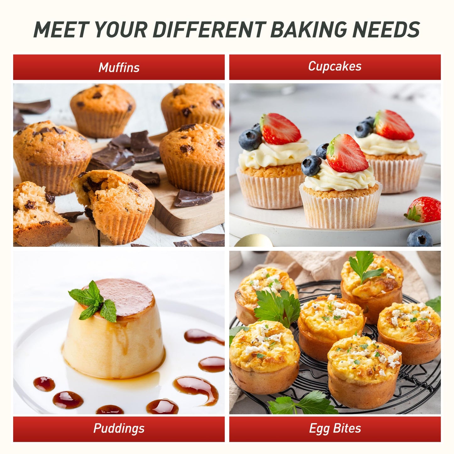 12 Cups Silicone Muffin Pan with Metal Reinforced Frame Regular Size Cupcake Pan Tray Egg Bites Silicone Circle Cookie Molds Muffin Tin Tart Pans Baking Sheet Set for Breakfast Sandwiches