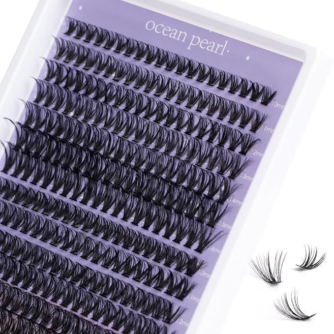 Lash Clusters Lash Extensions 280 Pcs Individual Lashes DIY Eyelash Extensions 10-16mm Length Mix 40D+50D Cluster Lashes Soft Natural for Makeup at Home - 40+50D