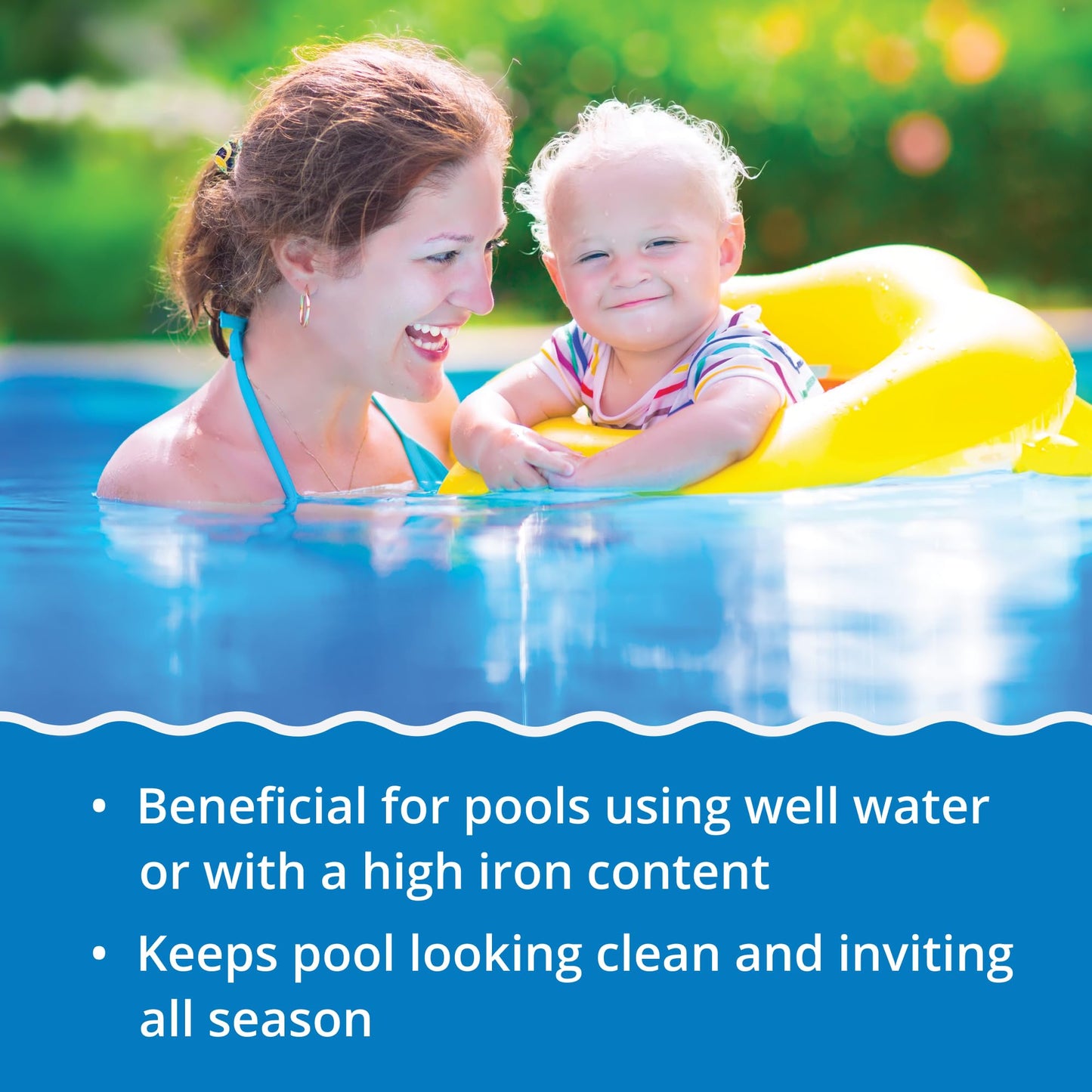 In The Swim Stain Away for Above Ground and Inground Swimming Pools - Removes Mineral Stains from Iron, Copper, and Magnesium in Swimming Pools - 1 Quart