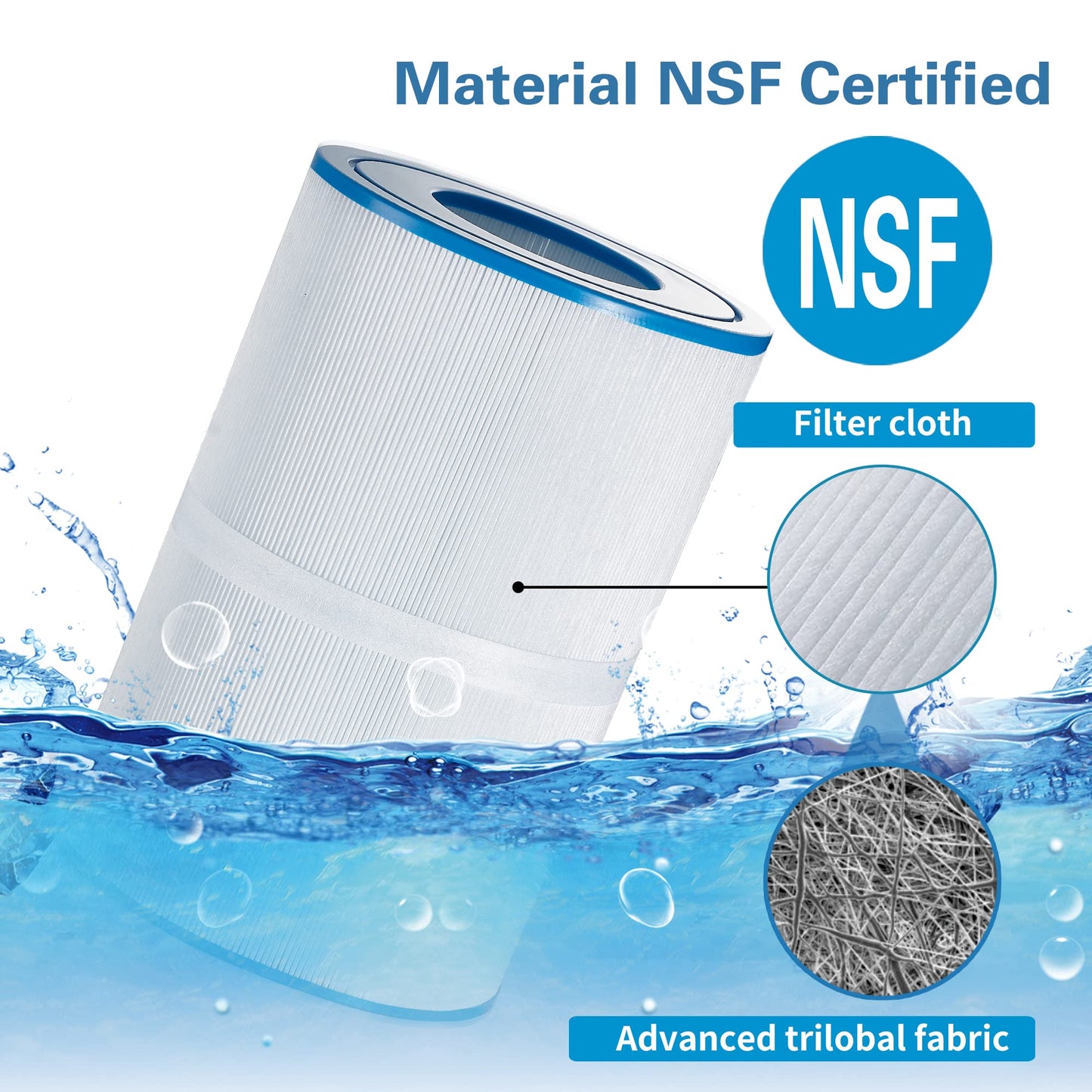 Mamokin Oval Spa Filter PDM30 Replaces Dream Maker Hot Tubs 461269, Filbur FC9940M and Odyssey, Big EZ, EZL, Crossover 730L, 730S Hot Tub Filter - 2 Pack