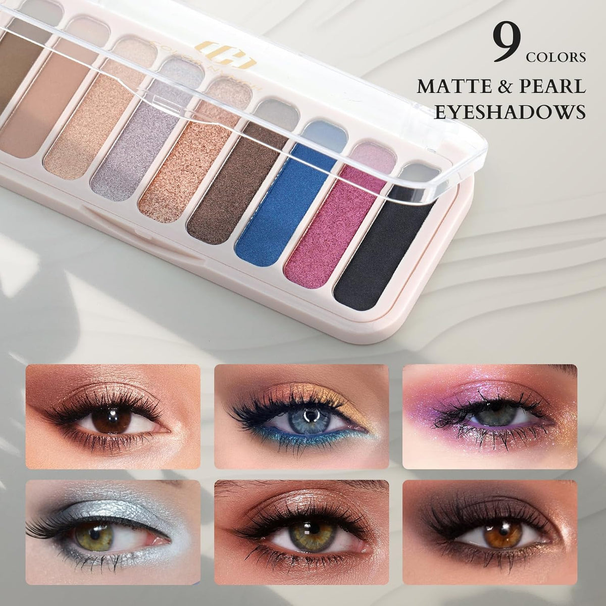 Color Nymph All In One Makeup Kit For Teens And Girls With Waterproof Handbag Makeup Kit Included 9 Colors Matte And Pearl Eyeshadow Palette Liquid Blush, Double Ended Lipgloss Concealer Brush Mascara