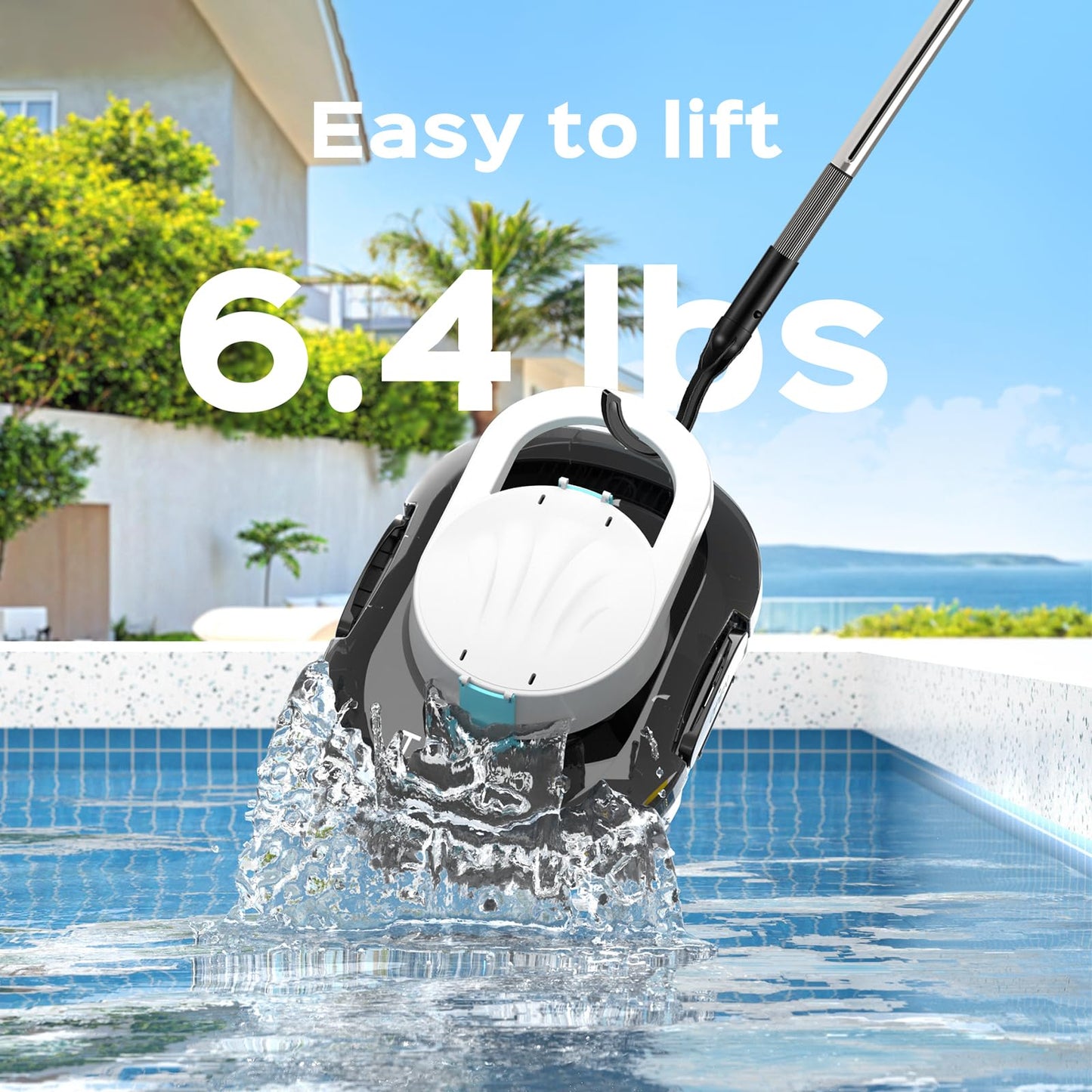 (2026 Upgrade) TALOSBO S1 PRO Robotic Pool Vacuum – Dual-Motor Above-Ground Pool Cleaner, 120 Mins Runtime, Quick Charging, 2.2L Large Filter Basket & Auto-Parking for Easy Retrieval