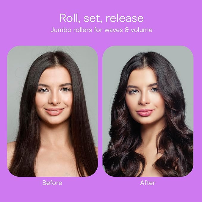 Conair Hot Rollers for Long, Medium & Short Hair, 12 Jumbo 1 ÃÂ½" Heated Hair Rollers with Clips, Hot Curlers for Women, Volume & Curls, Amazon Exclusive, Black