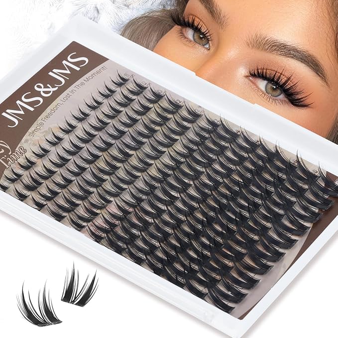 JMS&JMS Bunny Lash Clusters, Manga Eyelash Clusters C Curl, Anime Lashes Wispy Natural Invisible Band Bunny lashes with Waterproof (Bunny-8-18MIX)