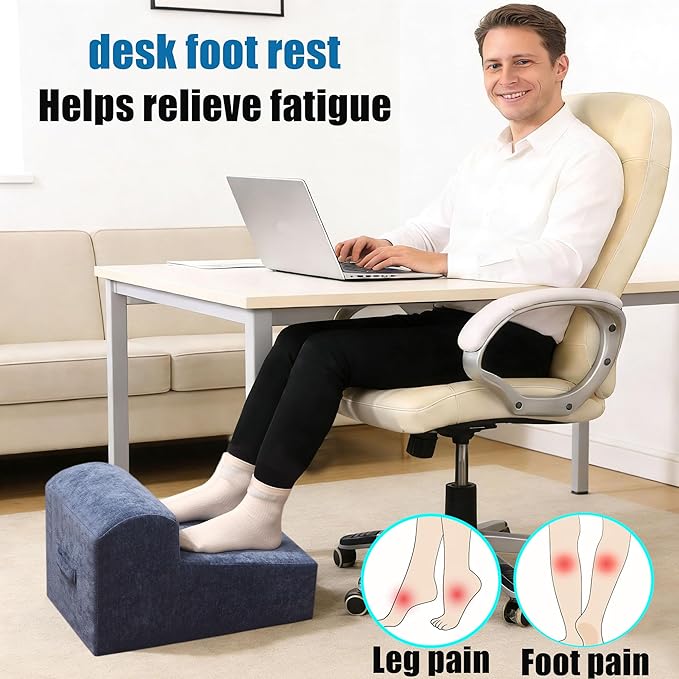Foot Rest for Under Desk At Work.Ergonomic Foot Rest for Under Desk At Work,Rest for Under Desk Office & Home,Footstool Leg Elevation
