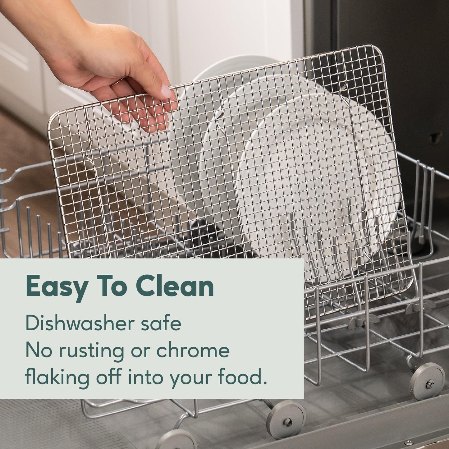 Ultra Cuisine Heavy Duty Cooling Rack for Cooking and Baking - Professional Grade Premium100% Stainless Steel Baking Rack & Wire Cooling Mesh for Roasting & Grilling - Dishwasher Safe - 11.5" x 16.5"