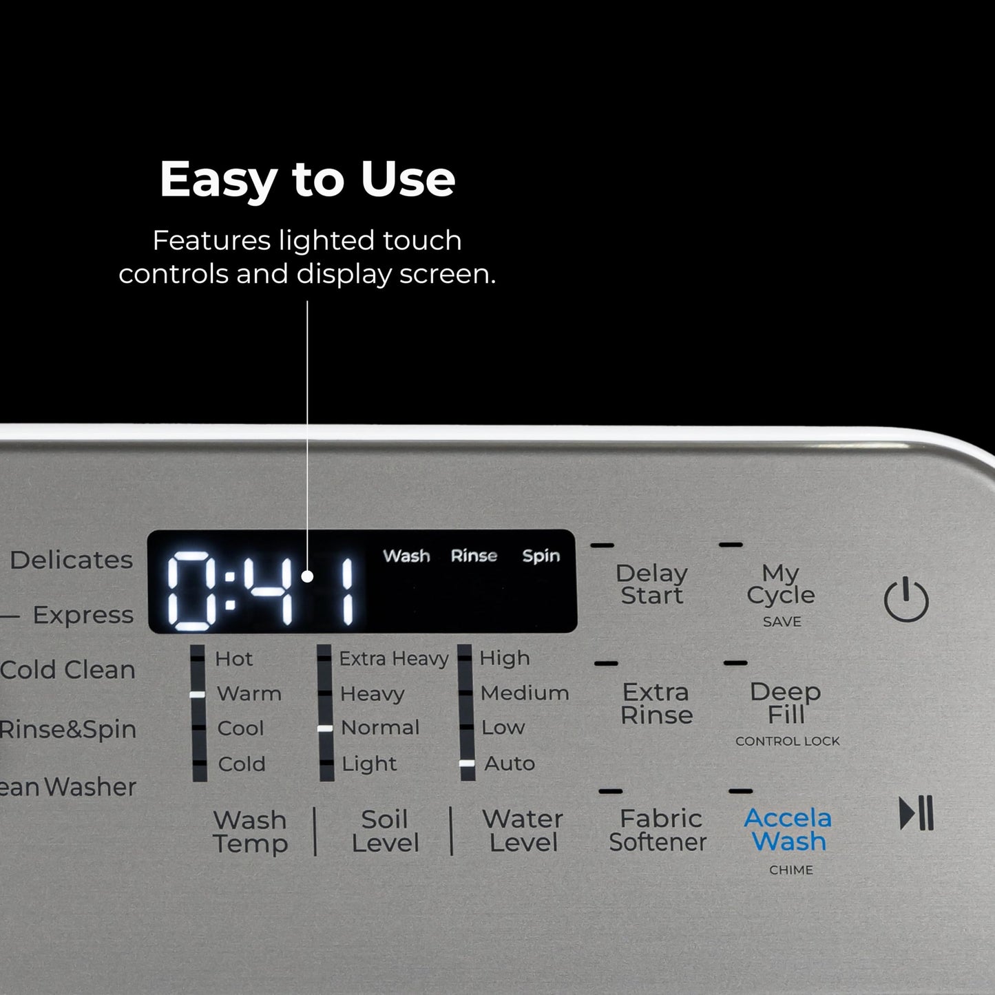 Kenmore 4.4 cu. ft. Top Load Washer with Triple Action Agitator for Tough Dirt & Stains - Reduce Laundry Time with Accela Wash & Express Wash - LED - White