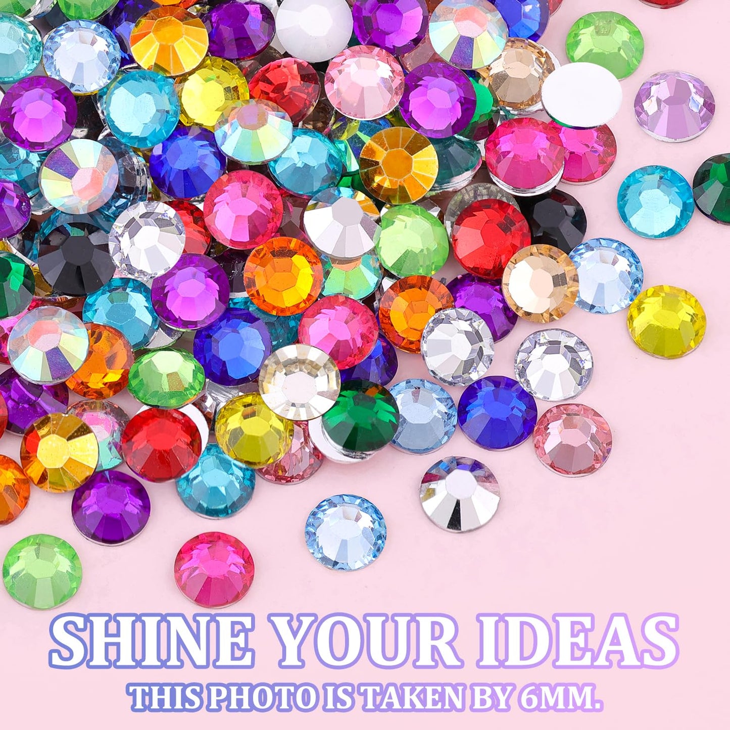24000Pcs Resin Rhinestones for Crafting with Tweezers, Multicolor 3mm Flatback Gems with 1 Pc B7000 Jewelry Glue, Bedazzling Crystal for Crafts Clothing Tumblers Mugs Shoes Fabric Nail Art
