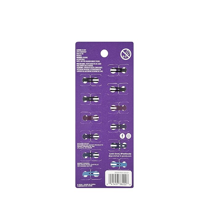 Goody Snap & Go Metal Contour Clips, 12 Count, Dark Neutral Colors, Snap Clips, Suitable for All Hair Types, Pain-Free Hair Accessories for Women, Men, and Kids, All Day Comfort