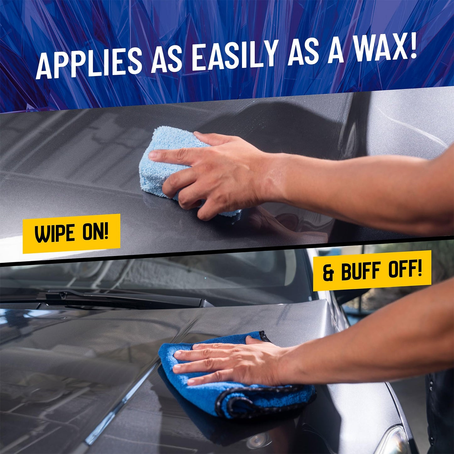 Chemical Guys HydroSlick Hyper Car Wax & HydroSpeed Ceramic Coating Quick Detailer Bundle (2 16 oz Bottles)