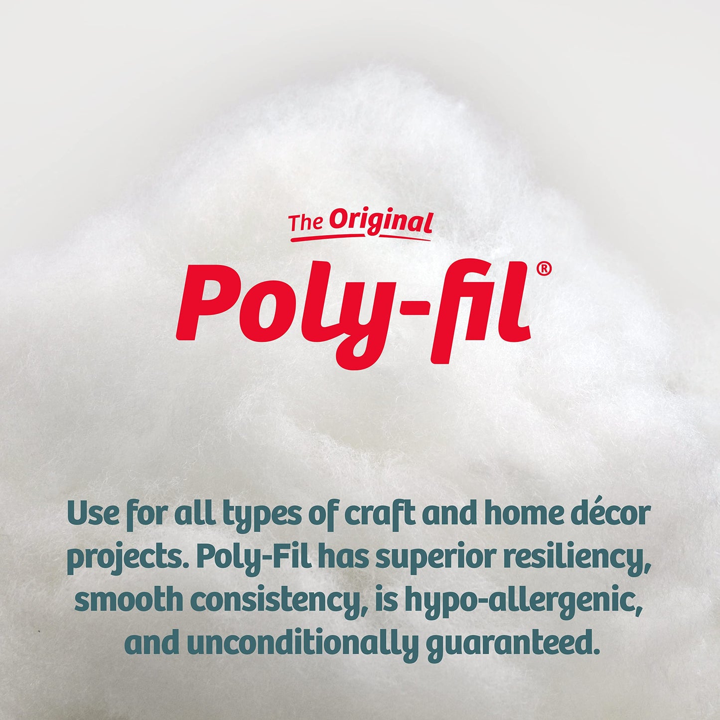 Poly-Fil Premium Polyester Fiber Fill by Fairfield, 50 oz bag