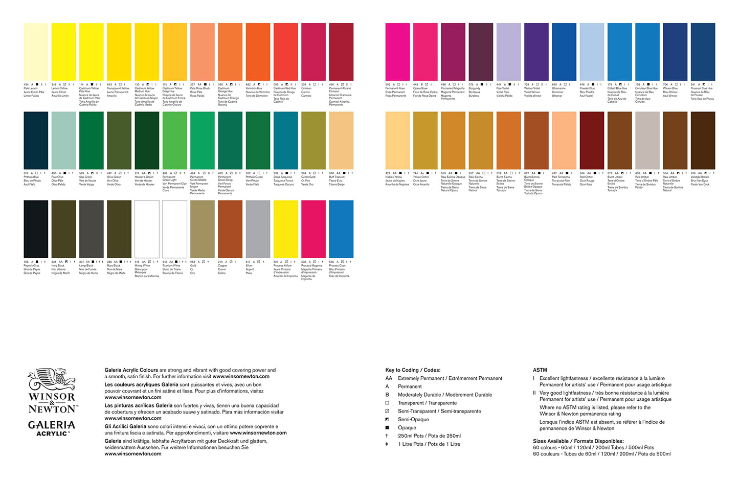 Winsor & Newton Galeria Acrylic Color, 250ml (8.4-oz) bottle, Winsor Blue