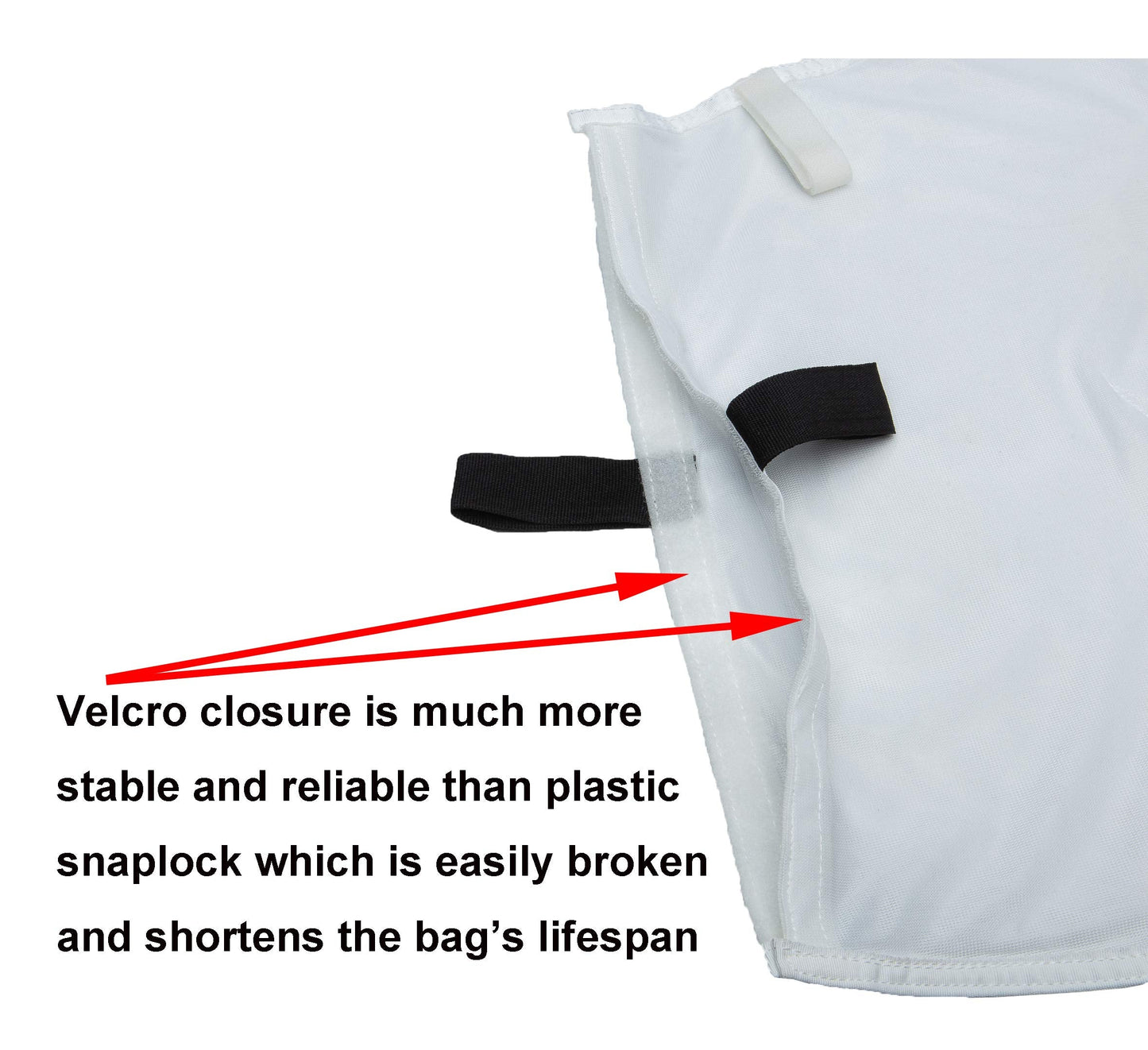 ATIE Pool Cleaner Fine Mesh Bag with Hook and Loop Fastener Enclosure Compatible with Pentair Kreepy Krauly Legend, Platinum Pool Cleaner Debris Bag 360002 and EU16 Bag (2 Pack)