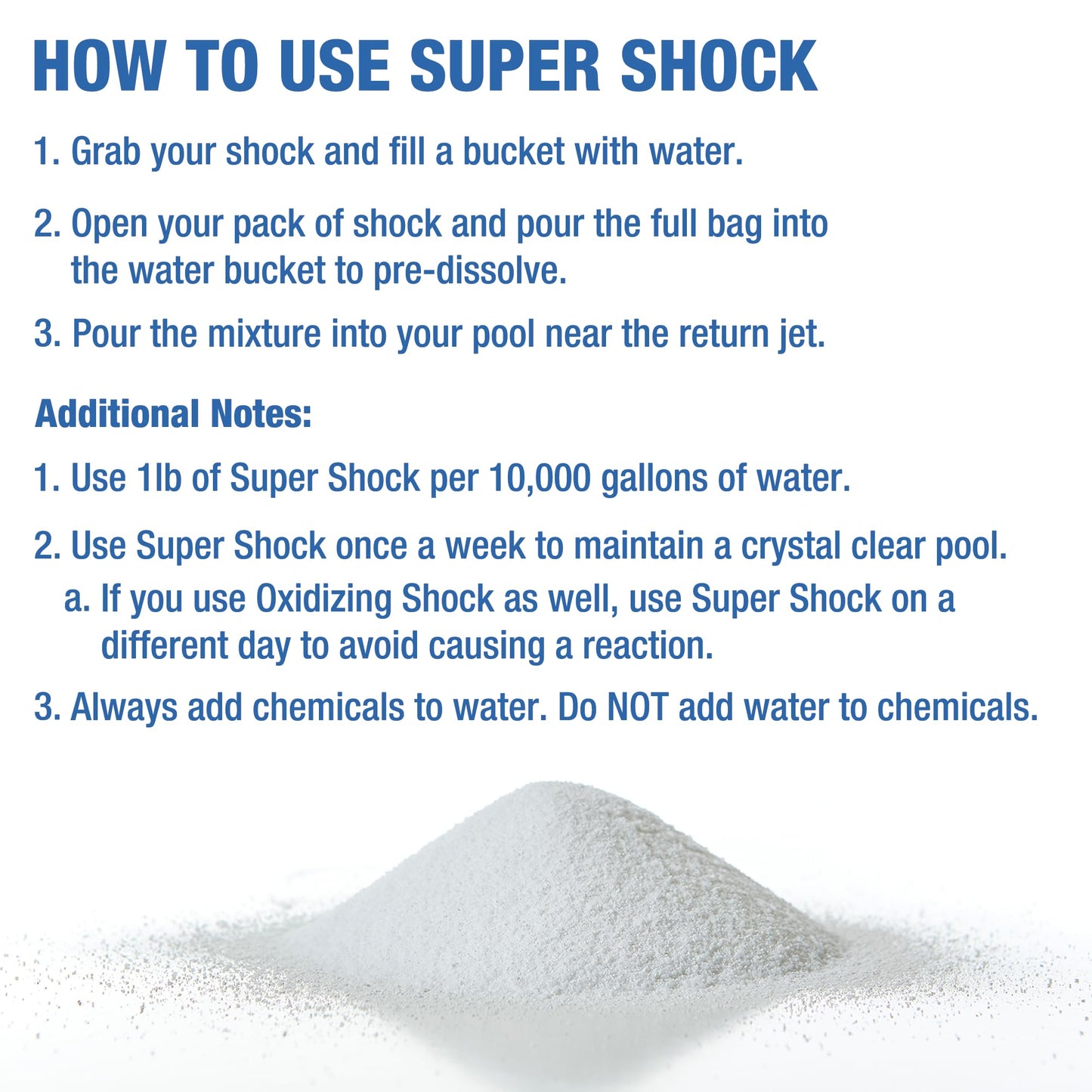 Doheny's Super Pool Shock 12 x 1 Lb Bags