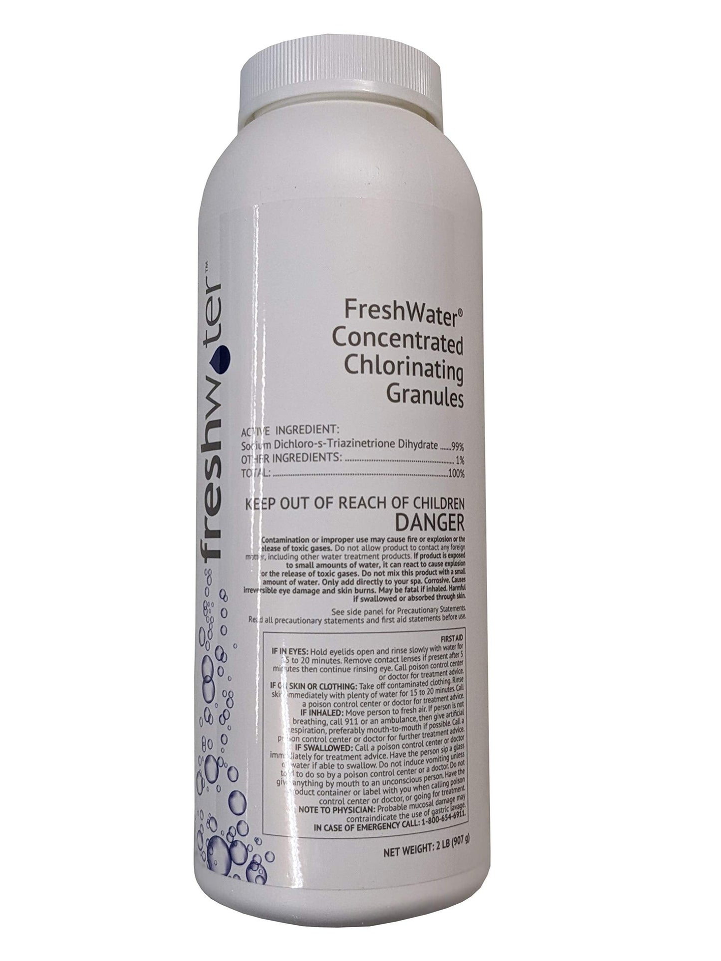 Hot Spring Concentrated Chlorinating Granules 2lbs 80021, White Single