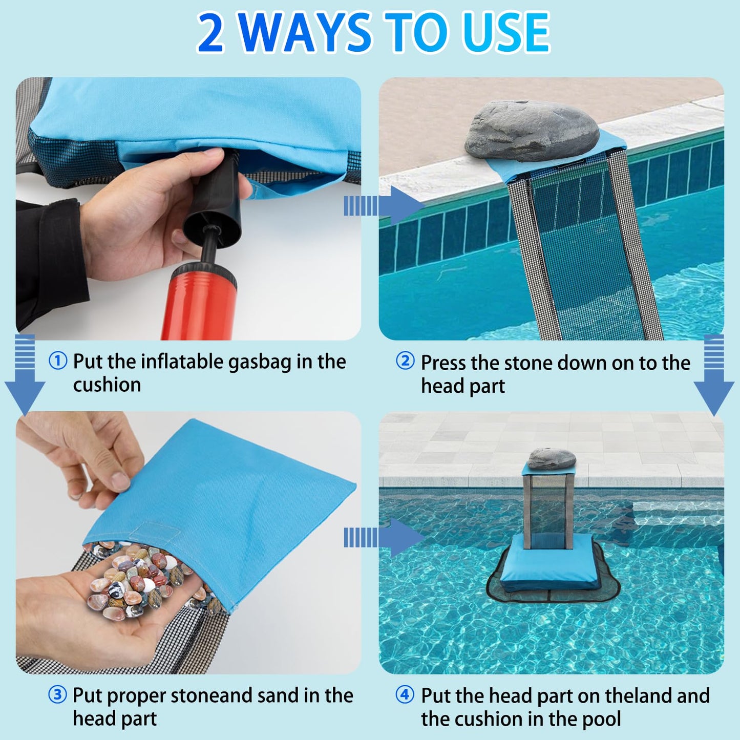 Saugnlbs Pool Animal Escape Ramp,Pool Frog Saver,Animal Saver for Swimming Pool Critter, Rescue for Toads, Flog,Lizards, Ducks, Snakes, Mice,Pack of 2