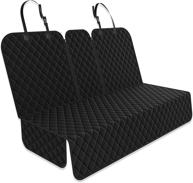 Dog Car Seat Cover for Back Seat, Car Seat Cover 60/40 Split Bench for Full-Size SUV, Pickup Truck, Big Truck - X-Large - 61" W