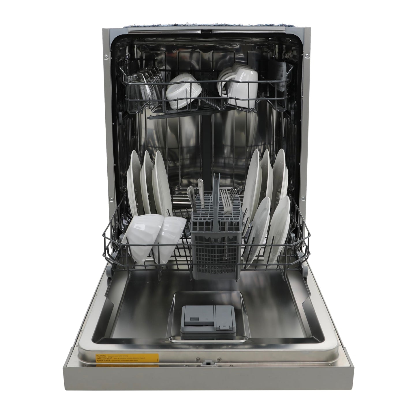 Avanti DWF24V3S Dishwasher 24-Inch Built in with 3 Wash Options and Automatic Cycles, Stainless Steel Construction with Electronic Control LED Display, Low Noise Rating, 57 dBA, Metallic