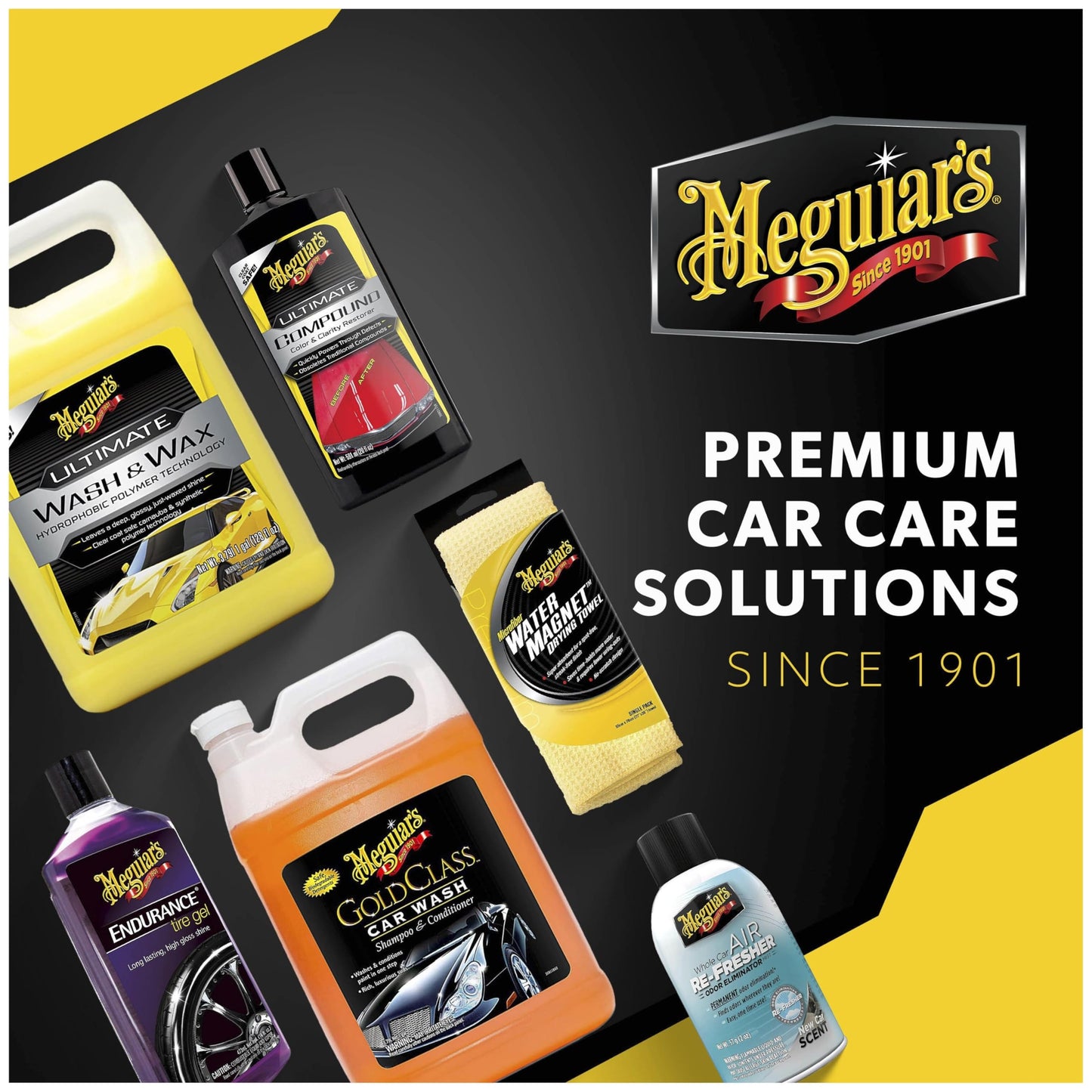 Meguiar's Gold Class Car Wash – Premium Foaming Car Wash Soap, High Gloss Finish, Safe for Clear Coats, Deep Cleans without Removing Waxes, Car Detailing Supplies for Cars, Trucks & SUVs – 1 Gal
