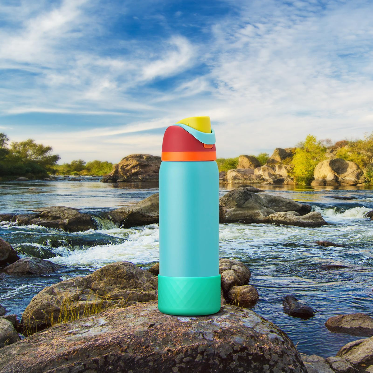 Beonsky Silicone Boot for Owala Water Bottle 40 oz, Anti-Slip Protective Sleeve for FreeSip/Twist/Flip Stainless Steel Water Bottles Accessories