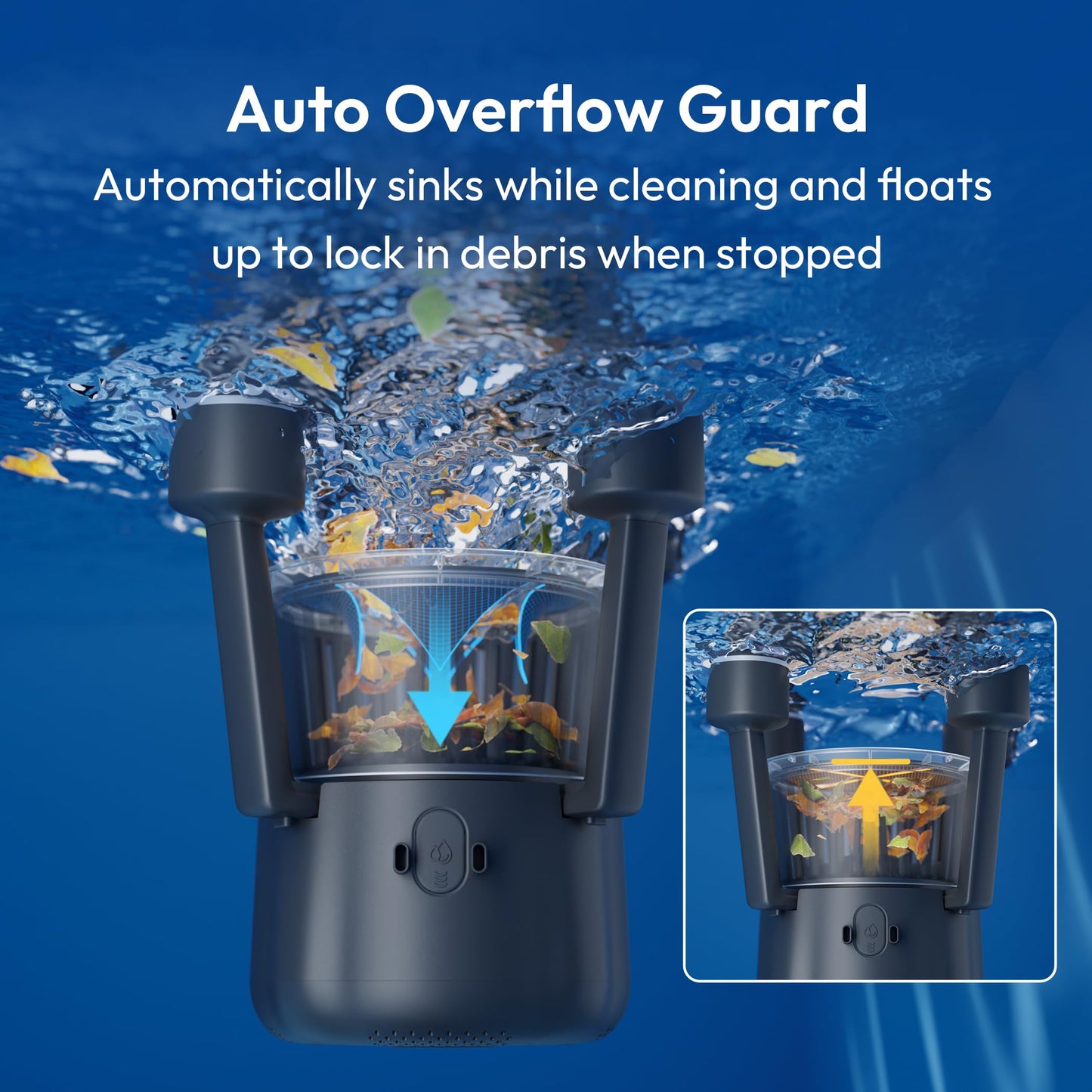(2026 Upgrade) BUBLUE F10 Pool Surface Skimmer Robot, Pool Cleaner with App Control,Powerful Suction,5L Filter, Dual Cleaning Modes, AI Navigation,Ideal for In-Ground & Above-Ground Pools,Space Gray