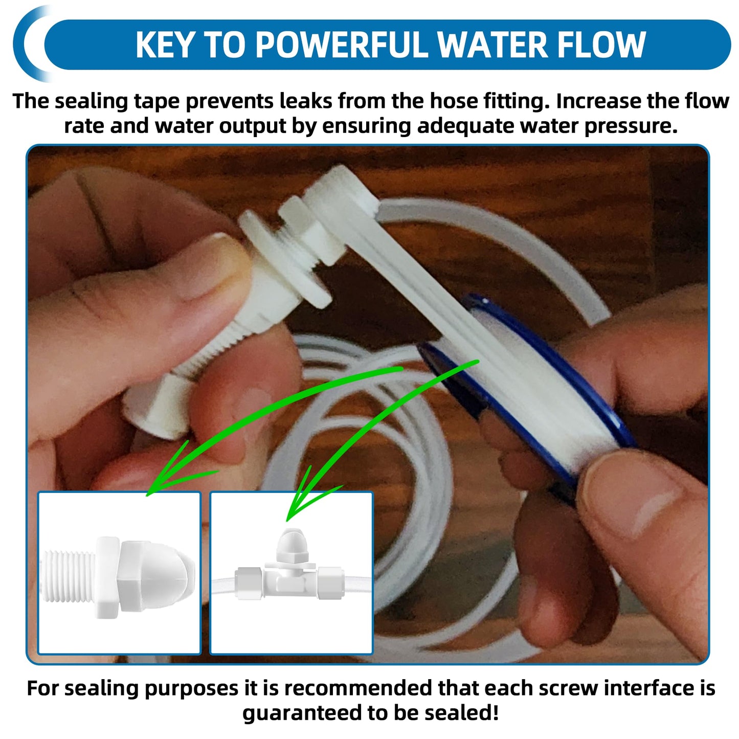 Calvana Pool Slide Water Sprayer Kit 2 Water Spray Nozzles and 1 Water Hose Connector - Elevate Your Splash Experience with Customizable Fun