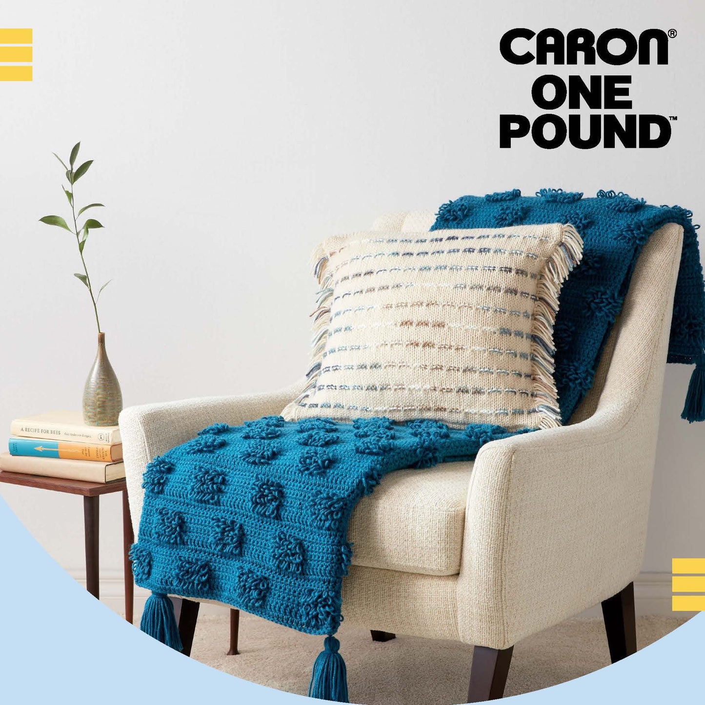 Caron One Pound Purple Yarn - 2 Pack of 454g/16oz - Acrylic - 4 Medium (Worsted) - 812 Yards - Knitting/Crochet