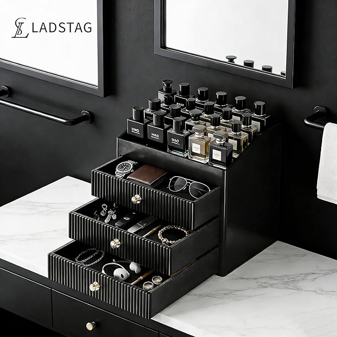 Mens Organizer,Perfume Organizer,Cologne Stand,Cologne Shelf,Perfume Stand,Bathroom Countertop Storage,Shelf for Bathroom Counter,Mens Dresser,Men Bedroom,Birthday Gifts for Men