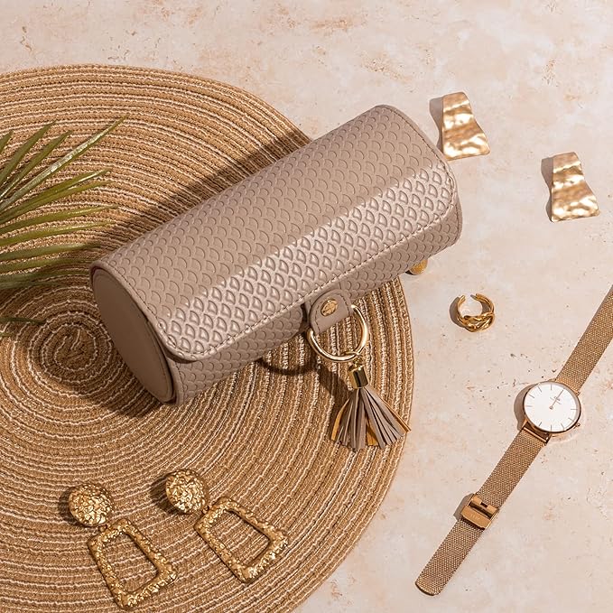 VLANDO Viaggio Mothers Day Gifts Her - Small Jewelry Case Box - Travel Essential Accessories for Women, Travelers, Couples, Mom, Friends, Bridesmaid