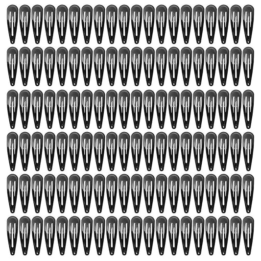 120 Pack Black Hair Clips | Non-Slip Snap Clips for Women & Girls | Durable Hairpins for Thick Hair, Updos, Braids & Buns | Secure Hold, Snag-Free Design