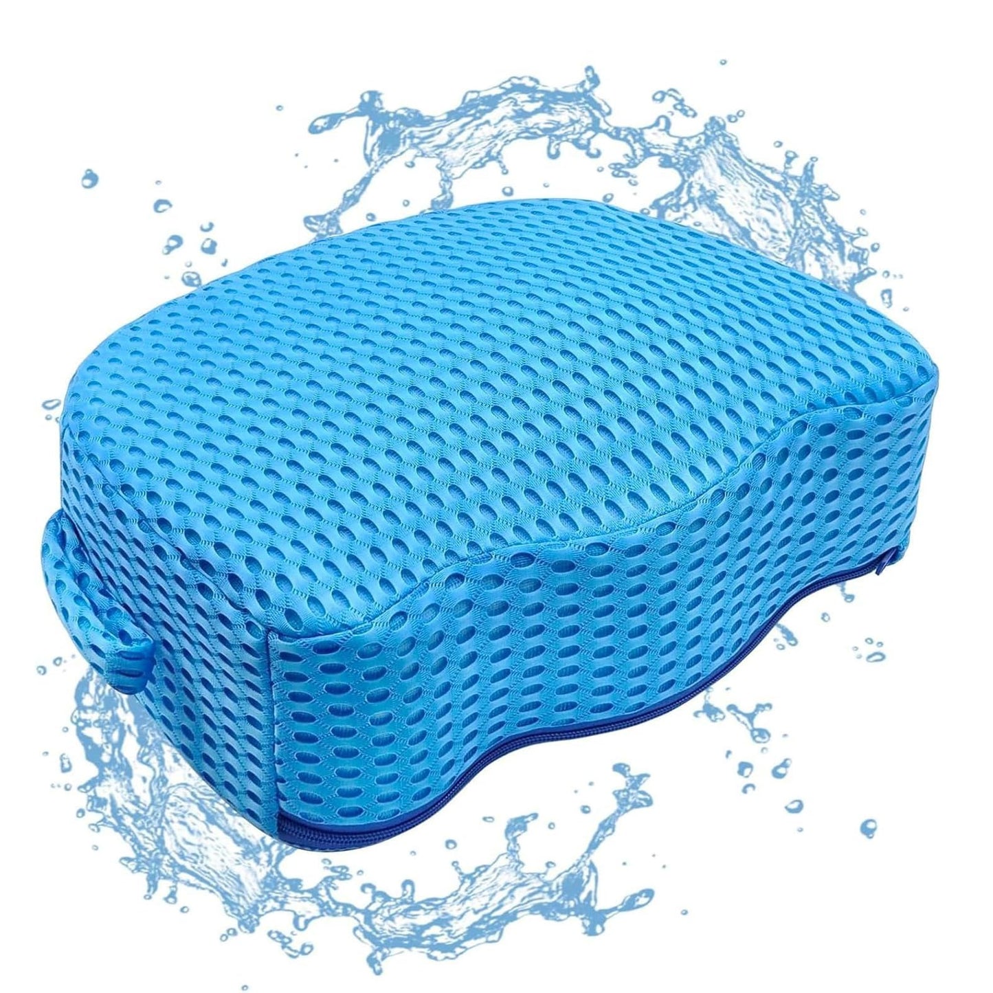 Luxury Extra Thick Weighted Hot Tub Booster Seat for Adults, Premium 3D Air Mesh Spa Cushion, Non-Slip Micro Dot Base, Quick-Dry Heavy-Duty Spa Seat Riser for Indoor & Outdoor Use