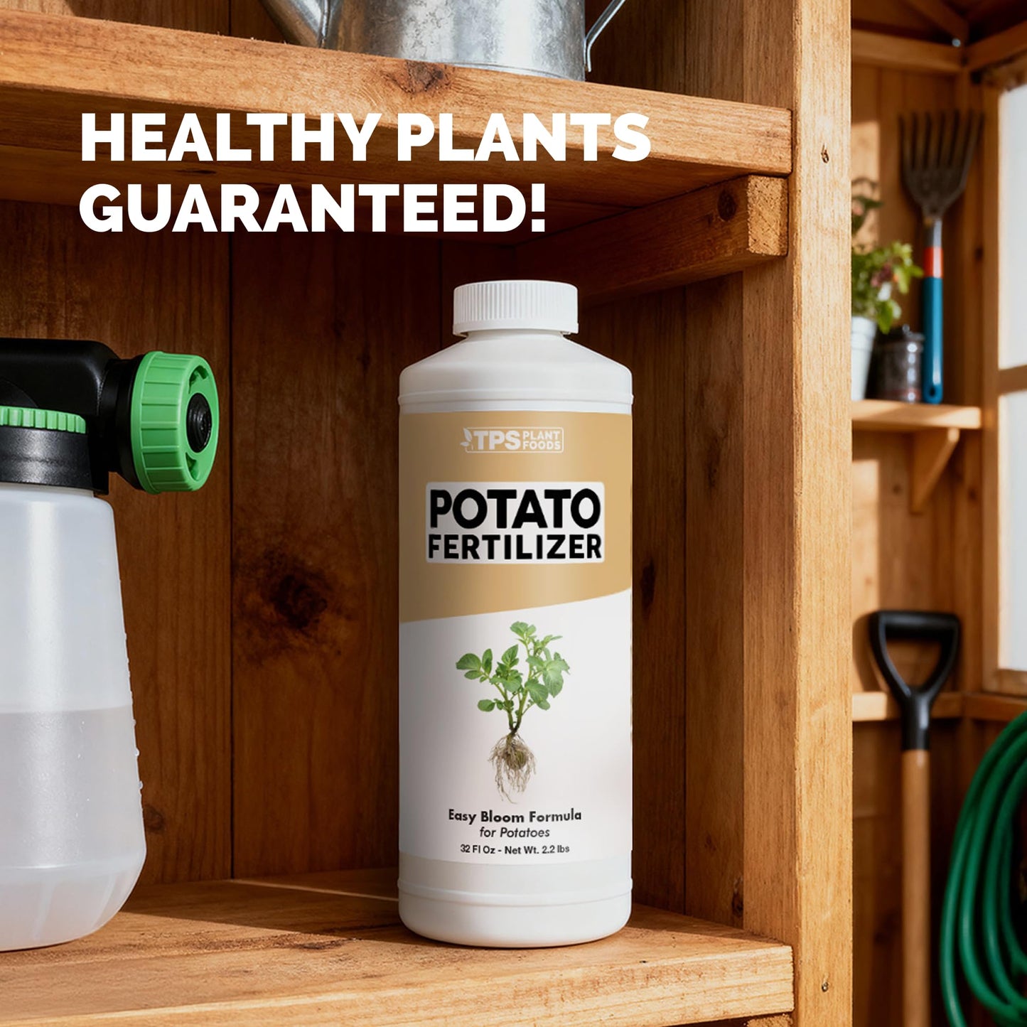 Potato Fertilizer – Liquid Plant Food for Bigger Tubers, Stronger Roots & Vigorous Plant Growth, 32 oz