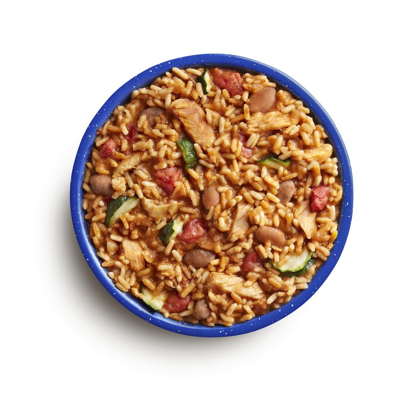 Mountain House Gluten-Free Mexican-Style Adobo Rice & Chicken Freeze-Dried Food for Camping, 7 Servings, 30-Year Shelf-Life