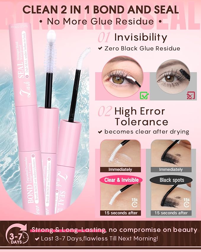 Goddvenus Wispy Manga Lash Clusters Kit Natural Eyelash Clusters Kit Fairy Cluster Eyelash Extensions Anime Individual Lashes C Curl Lash Extension Kit Waterproof DIY Eye Lashes Cluster Glue