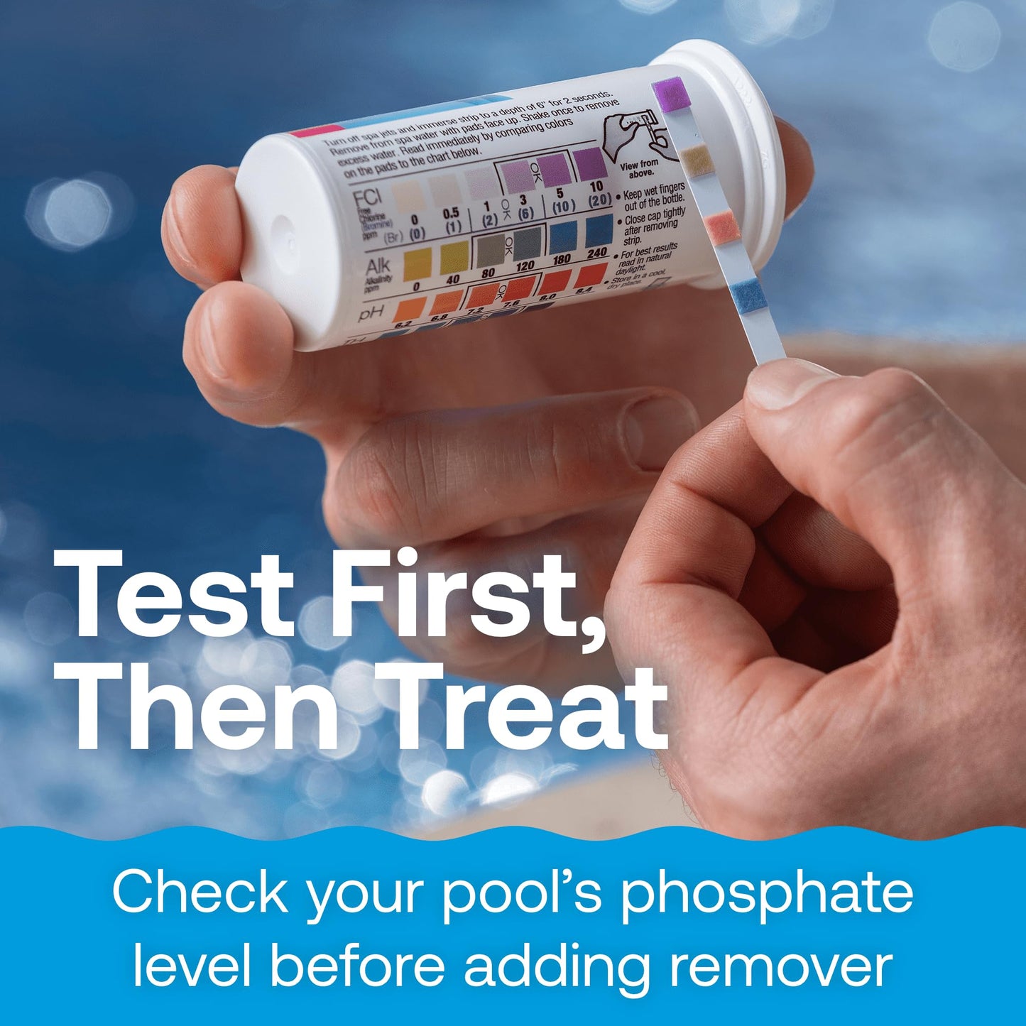 HTH 87322 Phosphate Remover Swimming Pool Chemical, 1 qt
