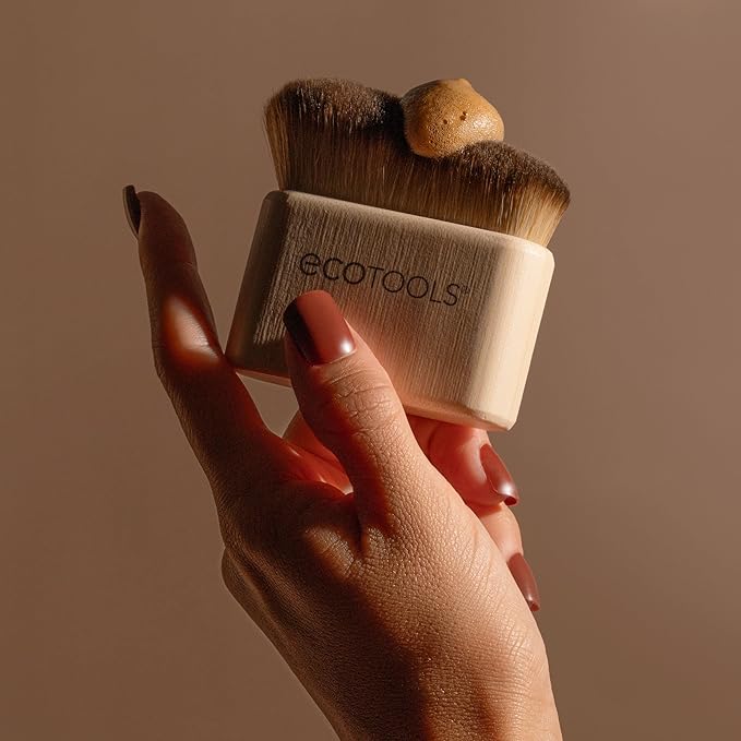 EcoTools Good Tan Body & Face Self-Tan Blending Brush - Kabuki Brush for Sunless Tanner, Eco-Friendly & Vegan, 1 Count