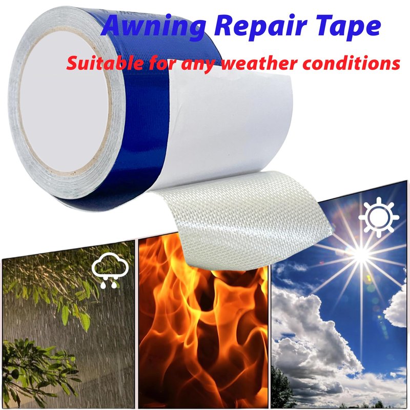 MCOTOP WaterproofRepair Tape for Fabric, 3.1IN x24.6FT Outdoor Repair-Blue