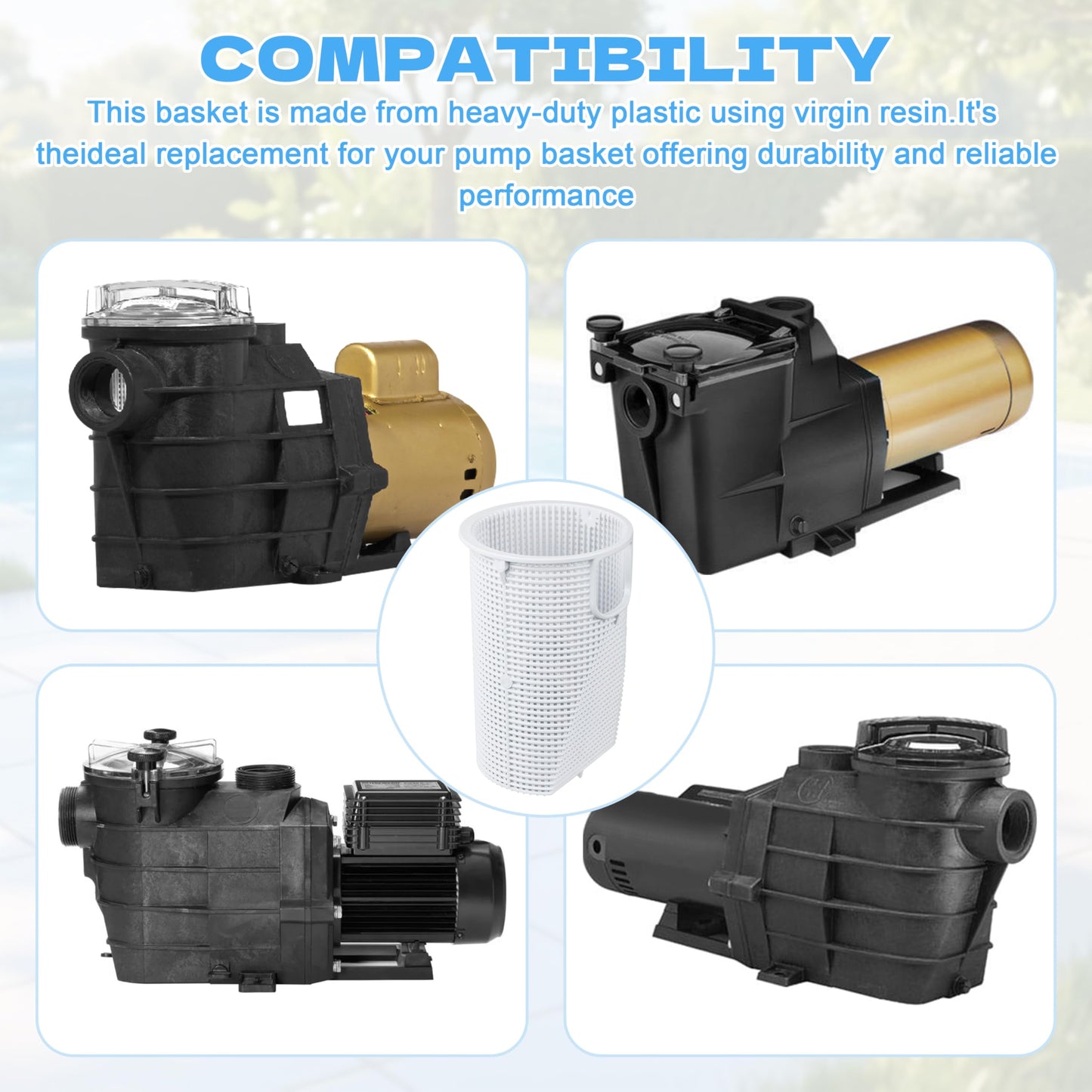 SPX3000M Pro Grade Pump Basket for Hayward Super II - Fits B-207 Super 2 Pool Pump, Small & Large Debris, Anti-Clog Reinforced Durability