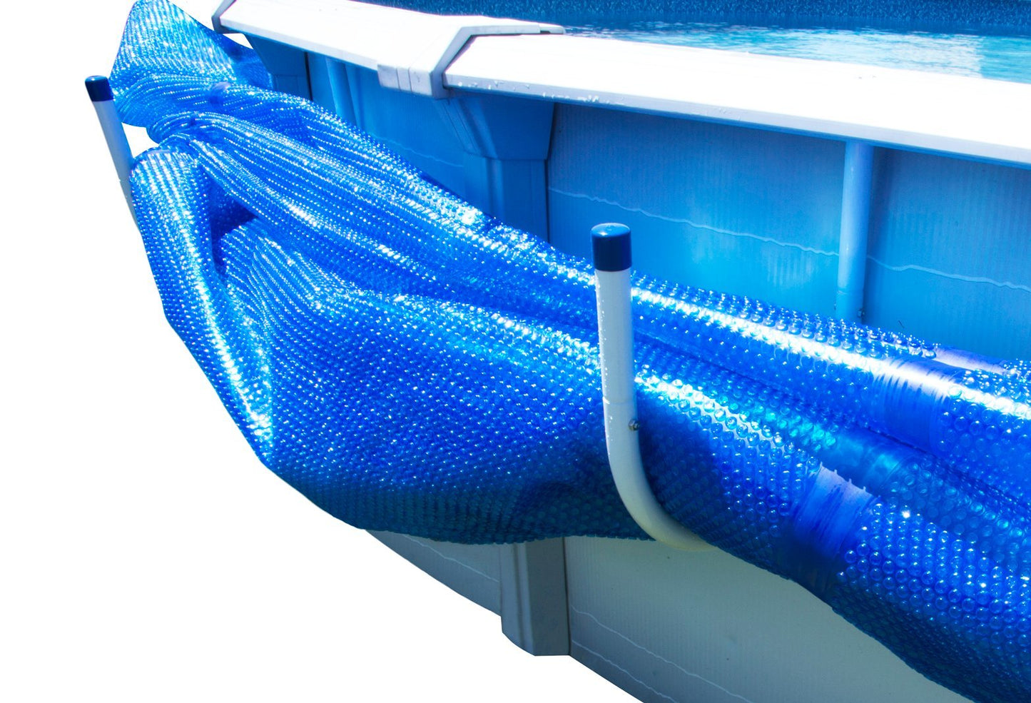 Sun2Solar Solar Pocket Cover Holder 5-Piece Set | U-Shaped Hooks Keep Solar Blankets Off The Ground | Easy Storage & Retrieval | for Steel-Wall Above-Ground Swimming Pools (Stationary/Non-Swivel)