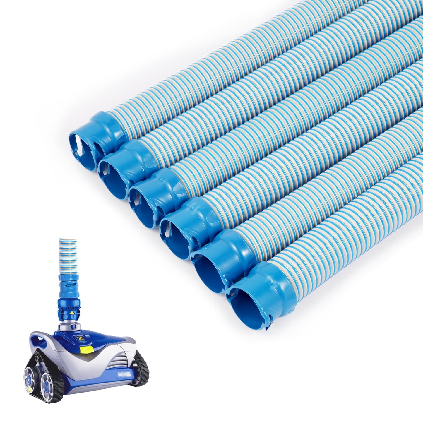 Pool Cleaner Hose for Zodiac MX6 MX8 Twist Lock Pool Vacuum Hose Replacement Parts 39 Inch R0527700 MX6 MX8(6pack)