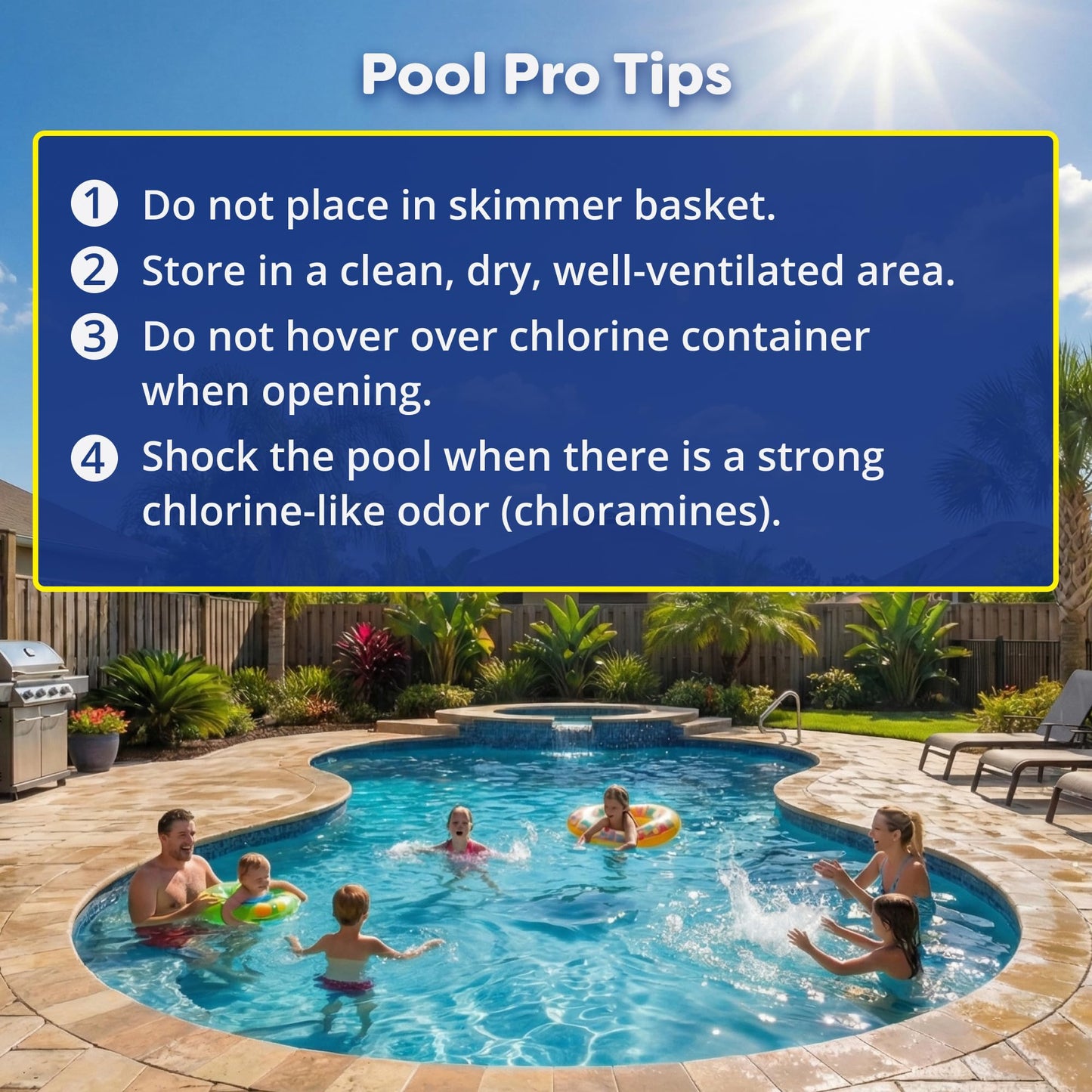 In The Swim 3 Inch Stabilized Chlorine Tablets for Sanitizing Swimming Pools - Individually Wrapped, Slow Dissolving - 90% Available Chlorine - Tri-Chlor - 25 Pounds